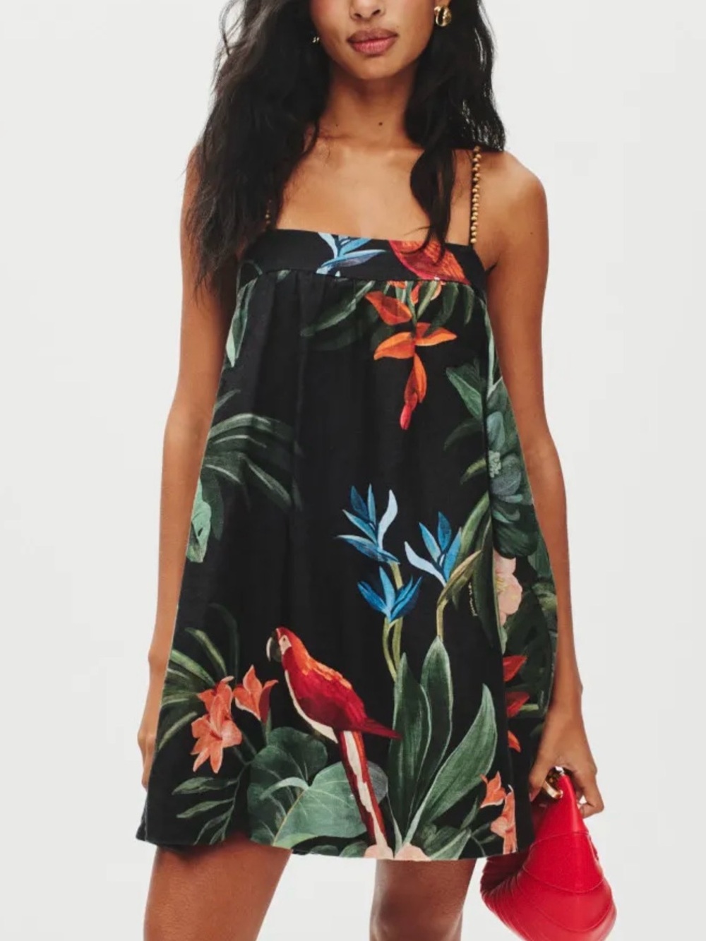FARM Rio Midnight Macaw fiesta size Small with belt